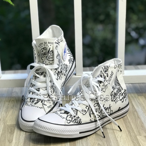NWT Converse CT HI White/NYC WMNS AUTHENTIC - Picture 4 of 8